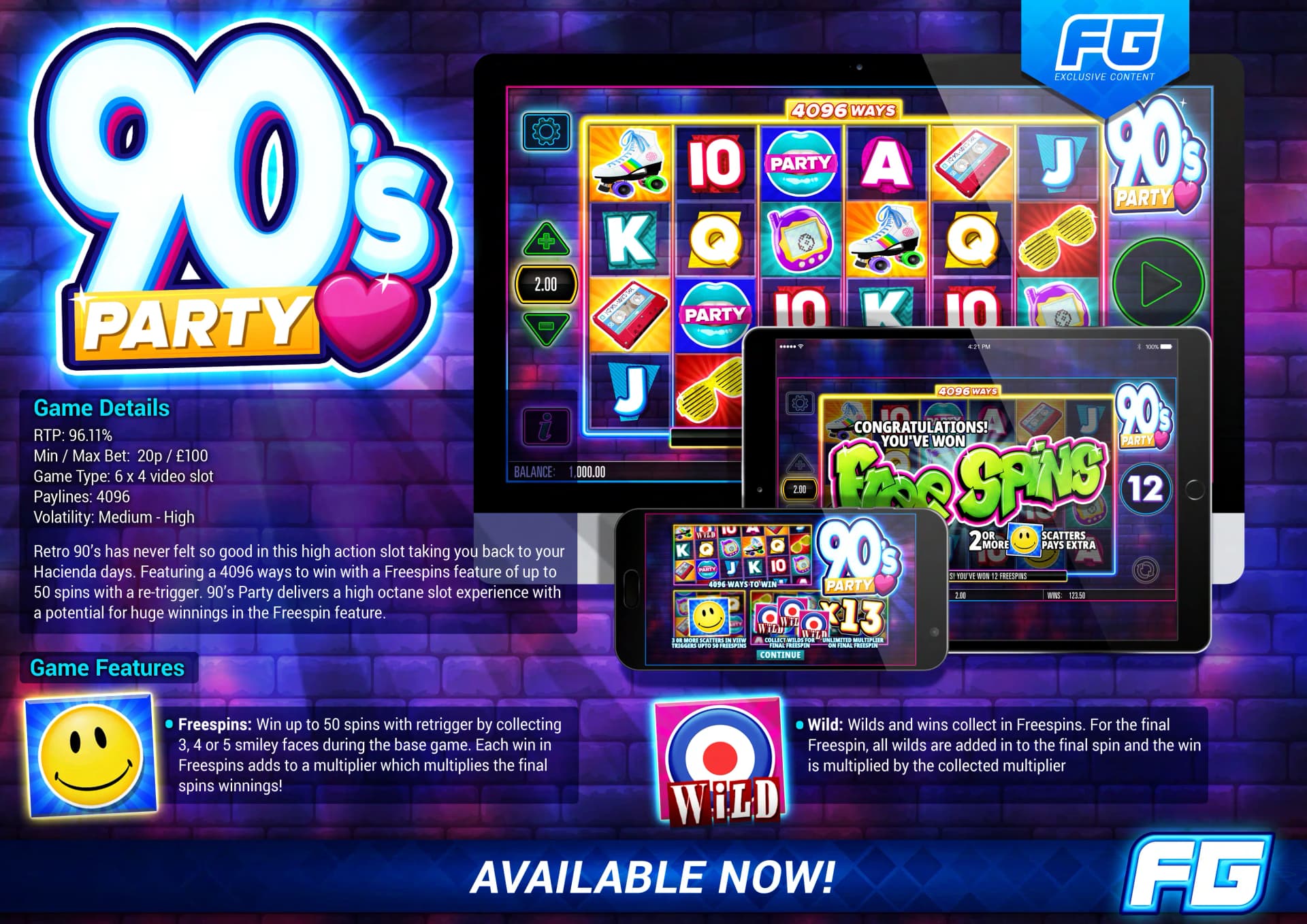90s Party Game Information