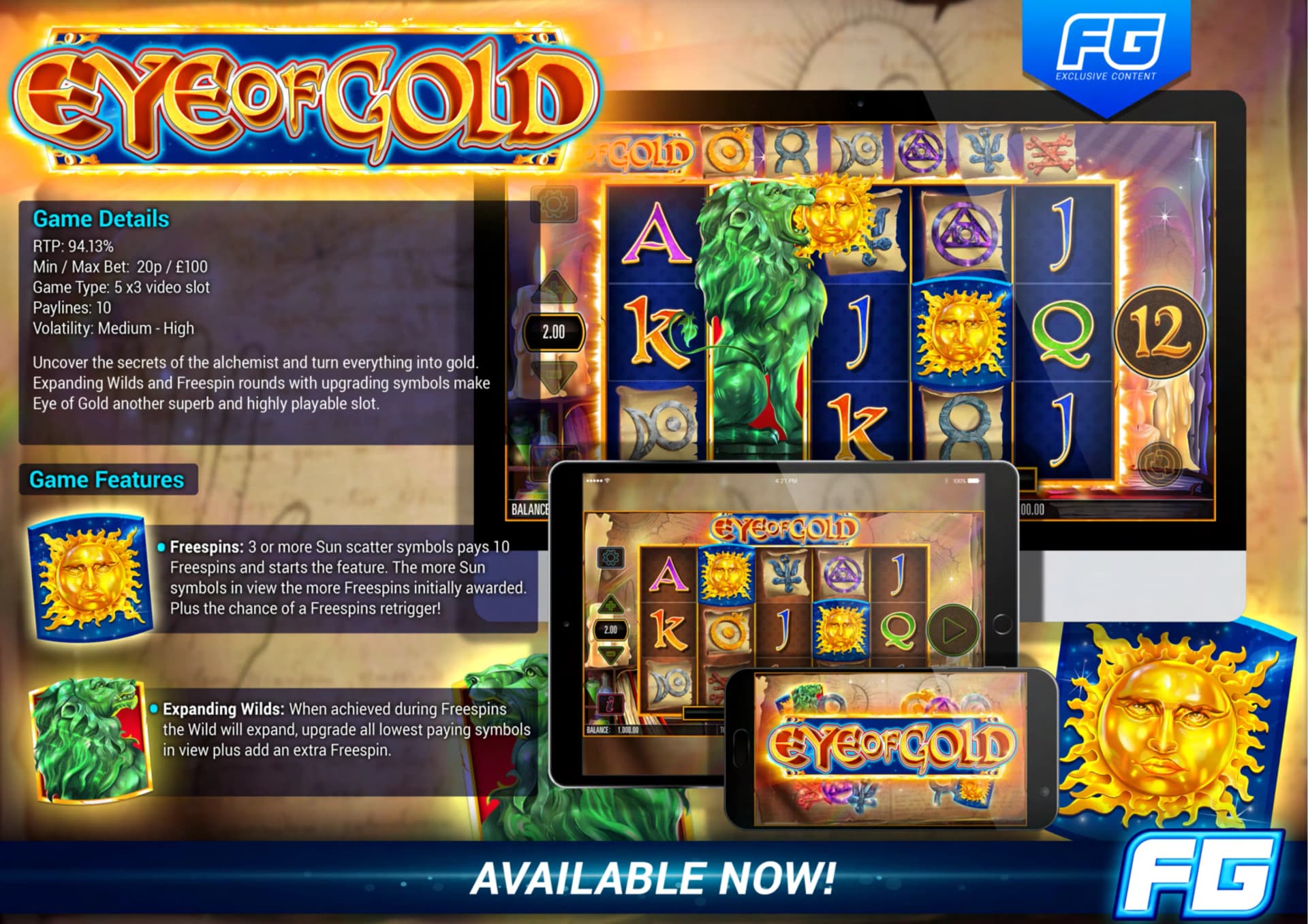 Eye Of Gold Game Information
